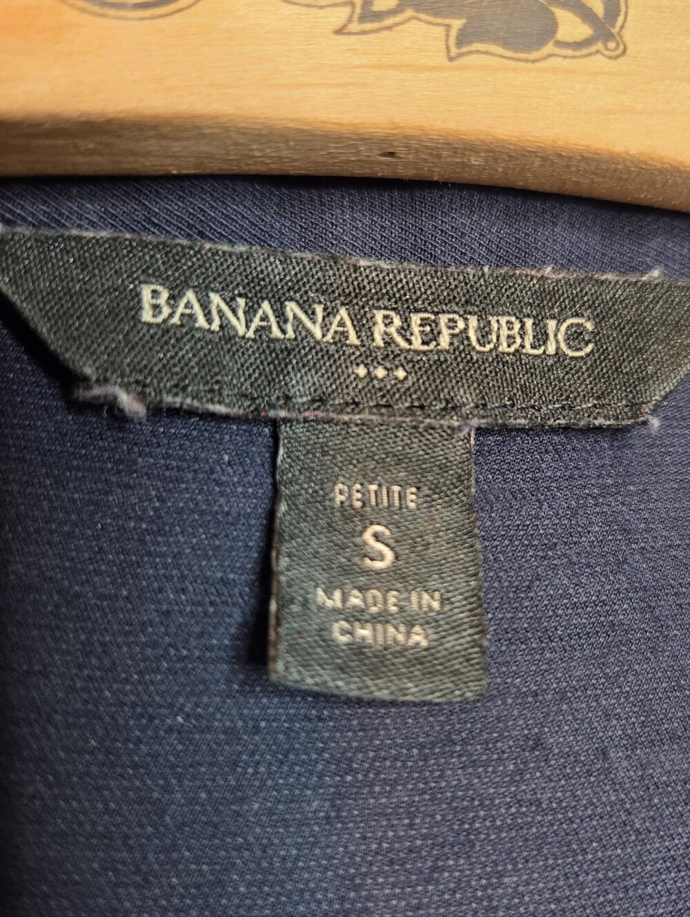 Banana Republic Petite Sleeveless Utility Blouse Navy Button Front S Petite - Picture 3 of 4